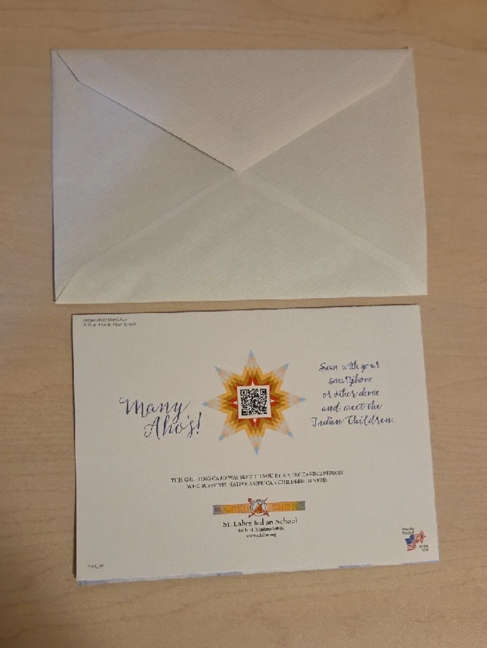 Thinking of You Card with White Envelope by Ellie Colton - Picture 2 of 3